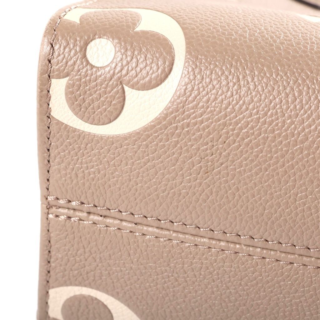 Louis Vuitton Monogram Empreinte On The Go PM 2-Way Shoulder Bag Beige Leather — view 6