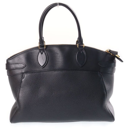 Louis Vuitton Lockit MM Handbag 2-Way Shoulder Leather Black — view 2