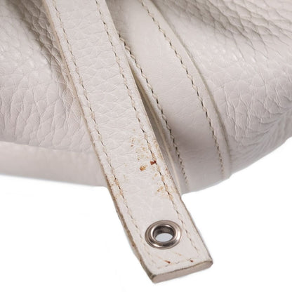 Hermes Picotin Lock MM Handbag Silver Taurillon Clemence White Stamp — view 7
