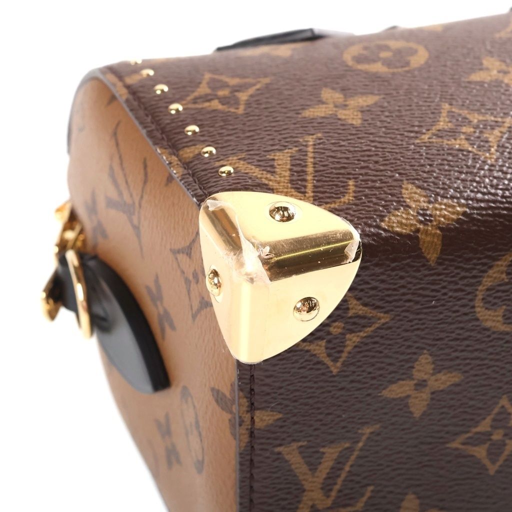 Louis Vuitton Monogram Reverse Speedy Trunk 20 Leather 2-Way Hand Chain — view 5