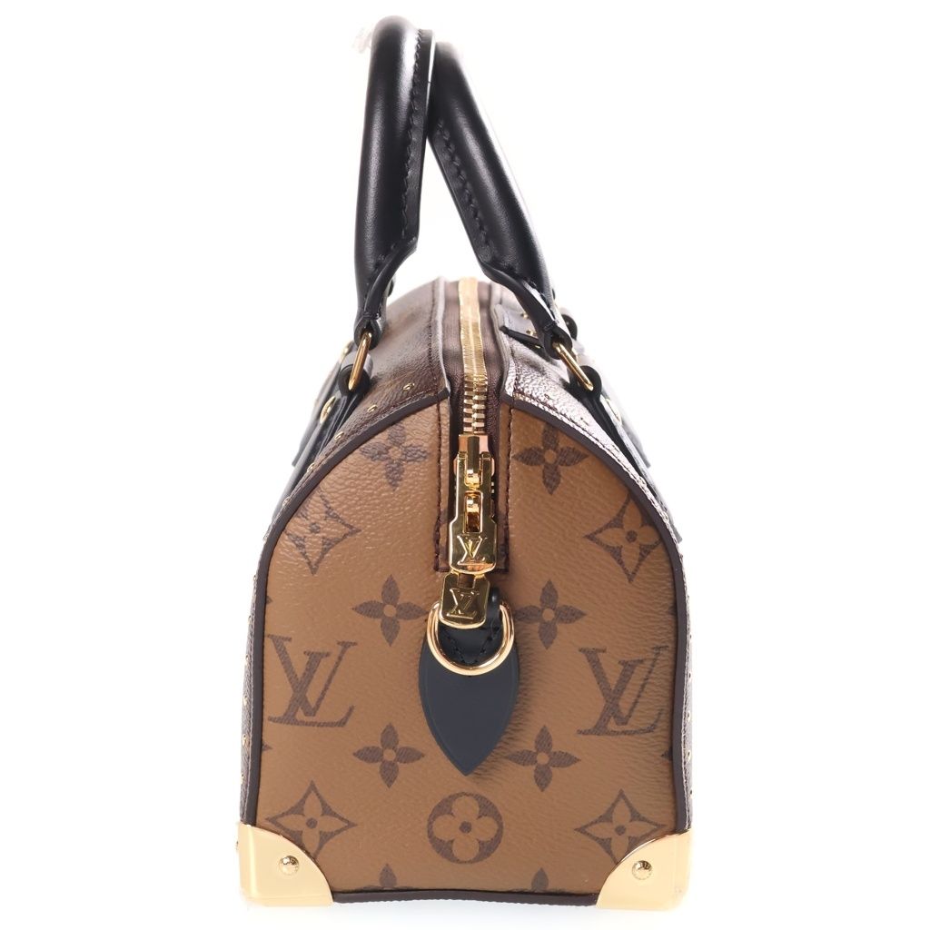 Louis Vuitton Monogram Reverse Speedy Trunk 20 Leather 2-Way Hand Chain — view 3