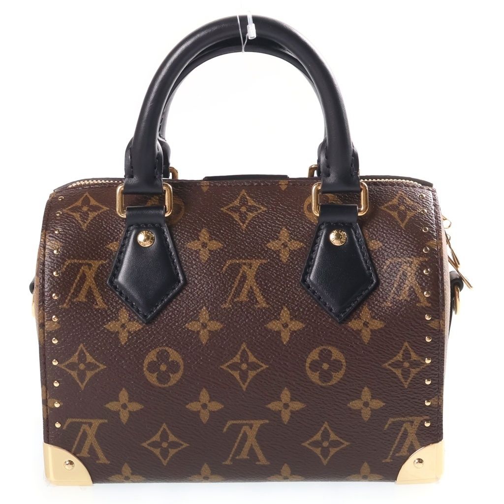 Louis Vuitton Monogram Reverse Speedy Trunk 20 Leather 2-Way Hand Chain — view 2