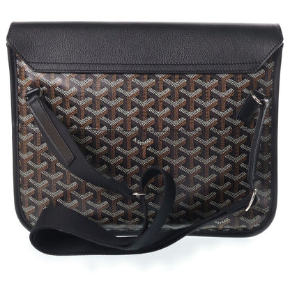 Goyard Crucier Messenger Bag Leather Black Brown — view 2