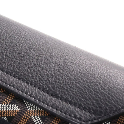 Goyard Crucier Messenger Bag Leather Black Brown — view 7
