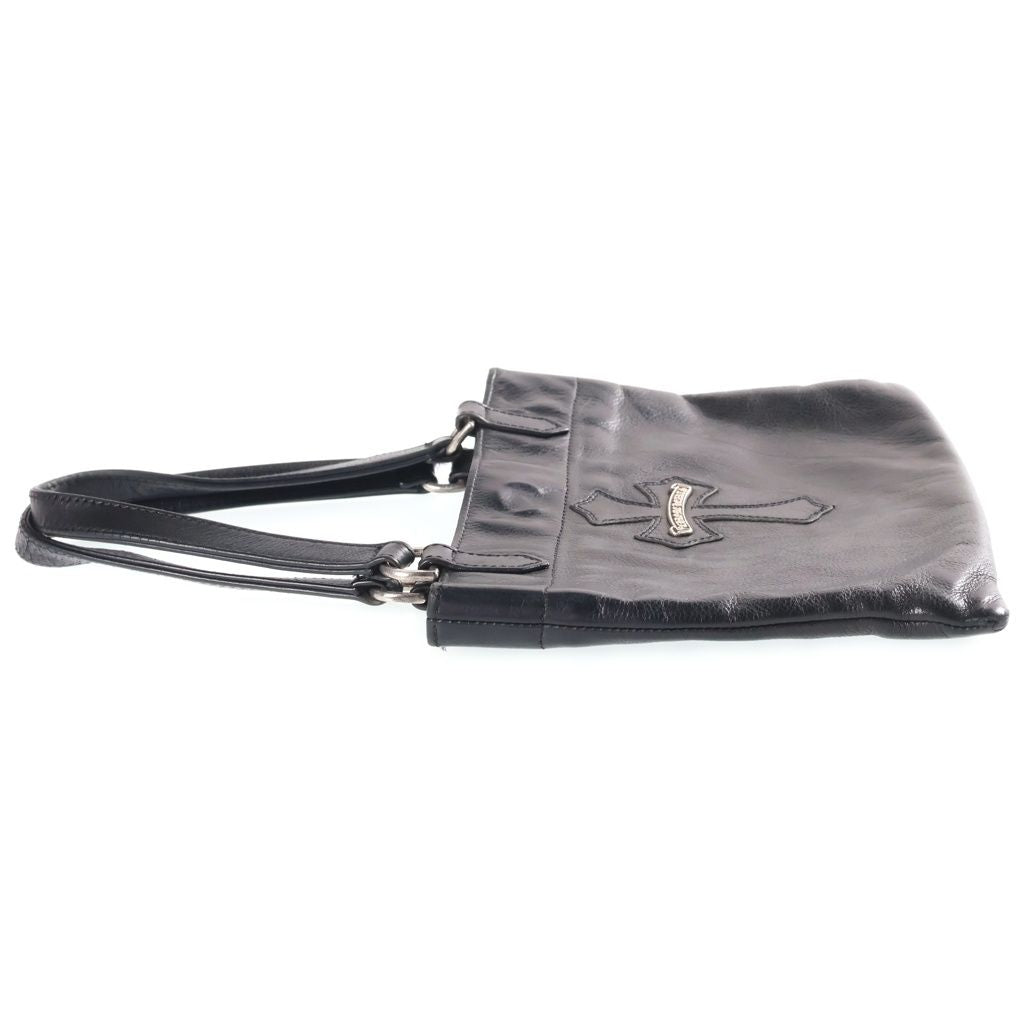 Chrome Hearts 1 Cross Leather Patch Mini Tote Bag Black — view 3