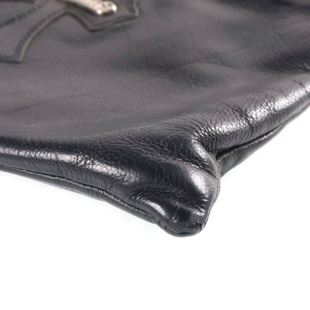 Chrome Hearts 1 Cross Leather Patch Mini Tote Bag Black — view 5