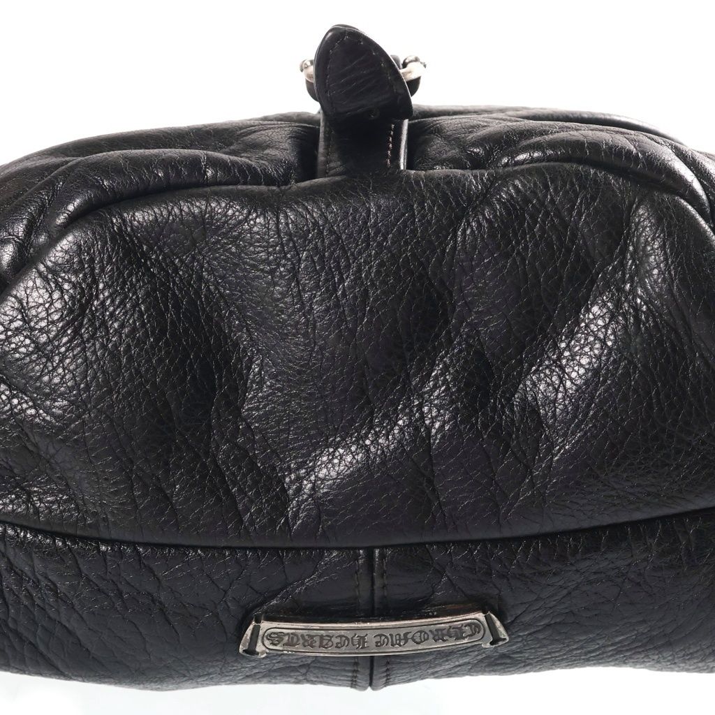 Chrome Hearts 1 Snat Pack Dagger Zip Gunslinger Belt Leather Waist Bag Black — view 4