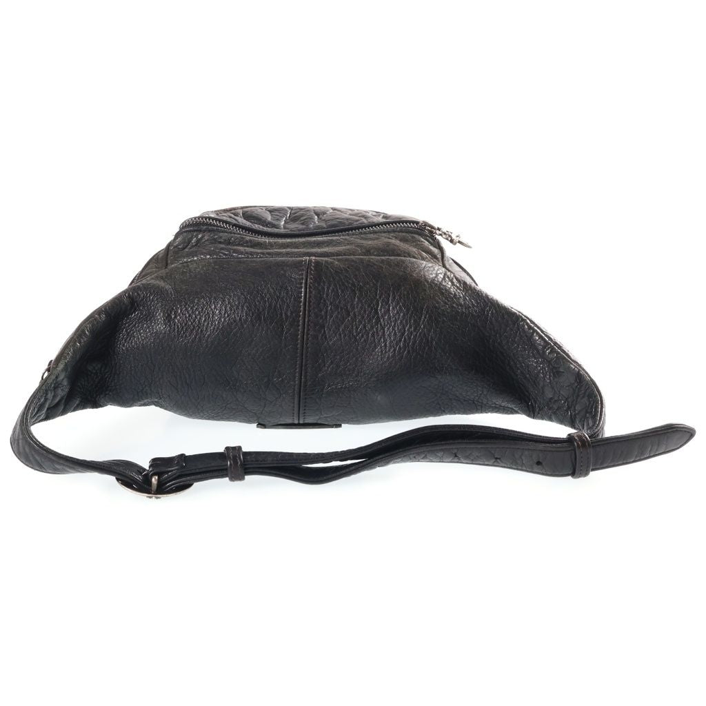 Chrome Hearts 1 Snat Pack Dagger Zip Gunslinger Belt Leather Waist Bag Black — view 2