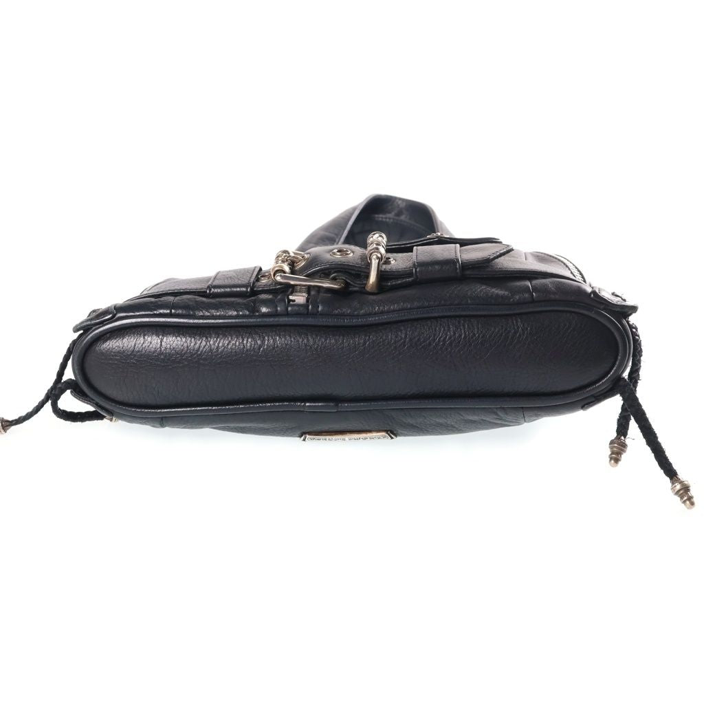 Chrome Hearts JJ Dean Small Leather Rider's Jacket Handbag Black Silver — view 4