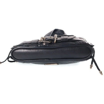 Chrome Hearts JJ Dean Small Leather Rider's Jacket Handbag Black Silver — view 4