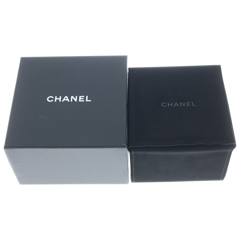 Chanel CC Logo Enamel Wide Cuff Bangle Bracelet White Black — view 6