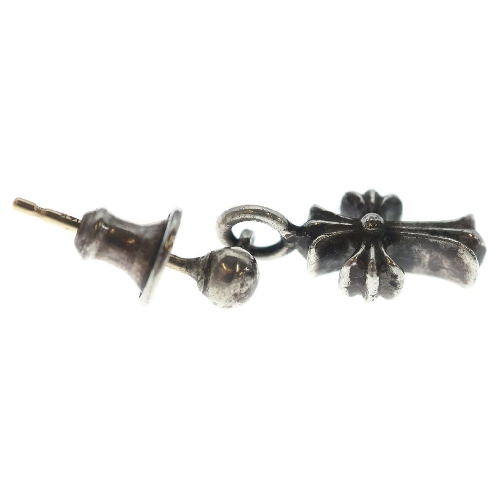 Chrome Hearts Drp Stck CH Stack CH Cross Drop Earrings Silver — view 4