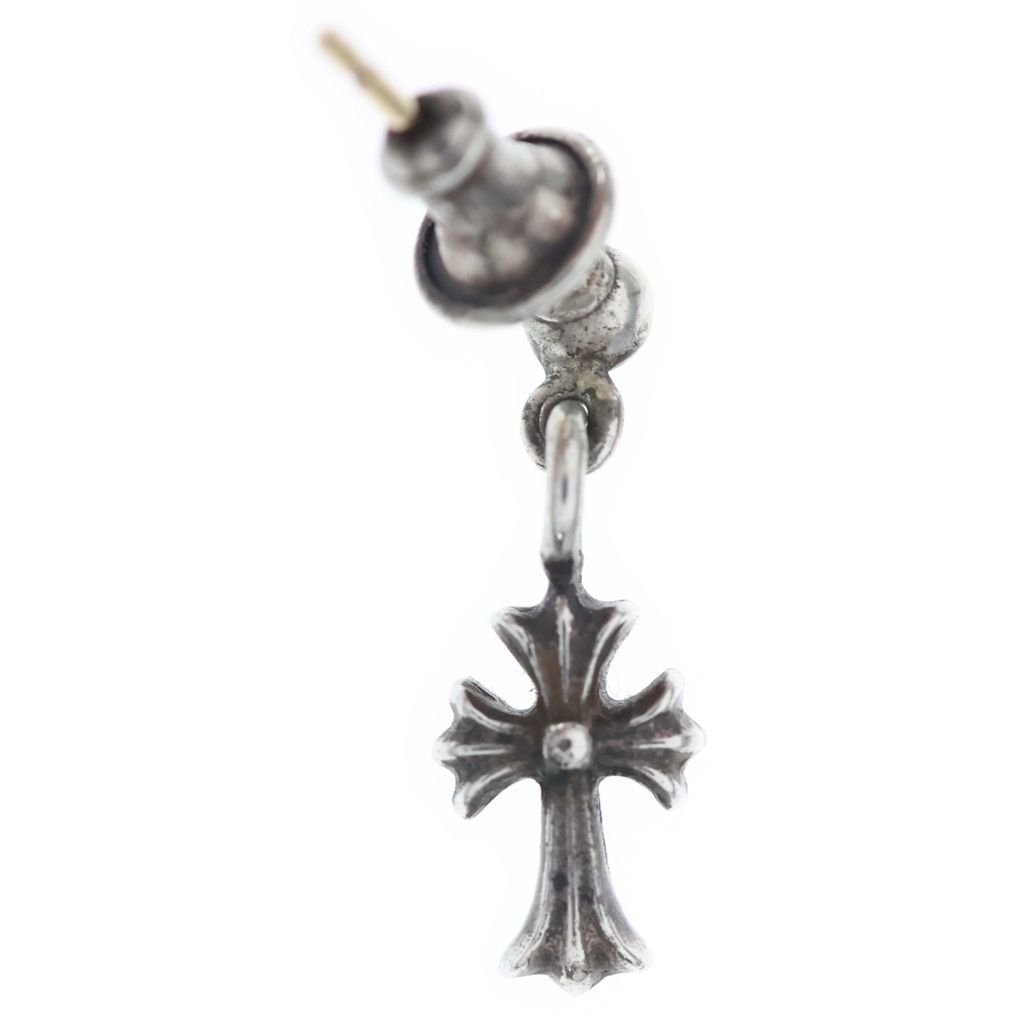 Chrome Hearts Drp Stck CH Stack CH Cross Drop Earrings Silver — view 2