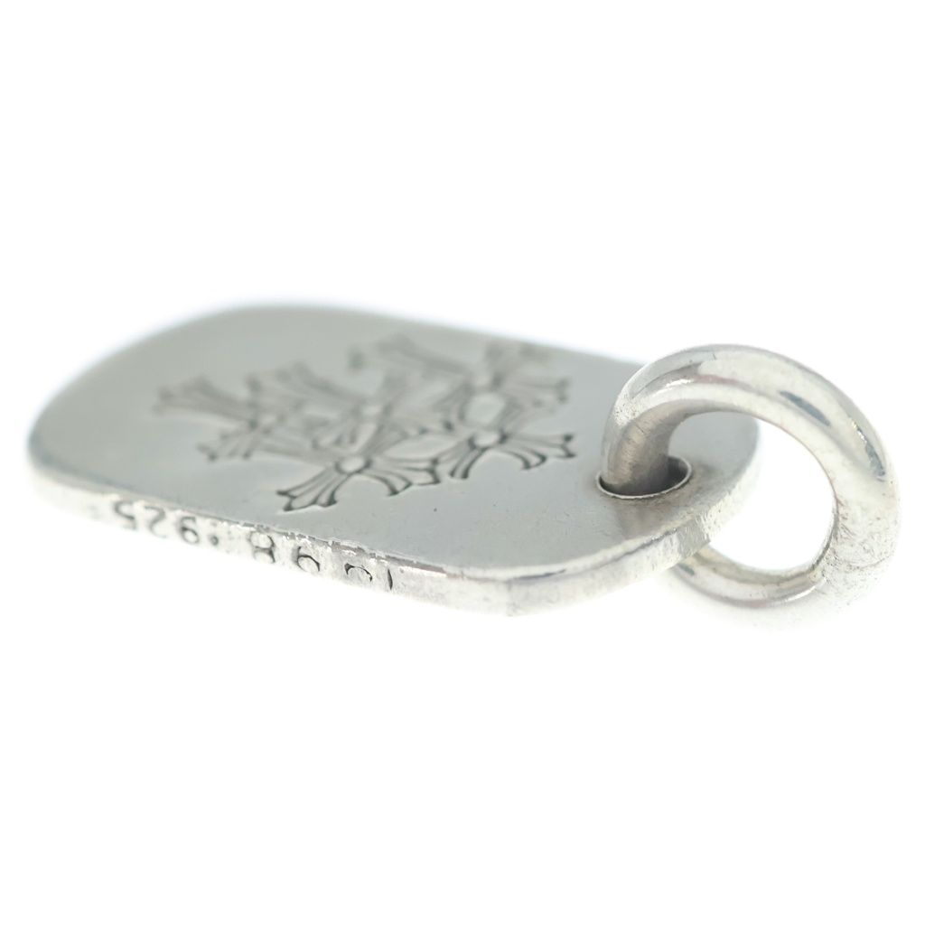 Chrome Hearts Raised Dogtag Dog Tag Charm Pendant Silver — view 6