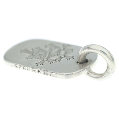 Chrome Hearts Raised Dogtag Dog Tag Charm Pendant Silver — view 6