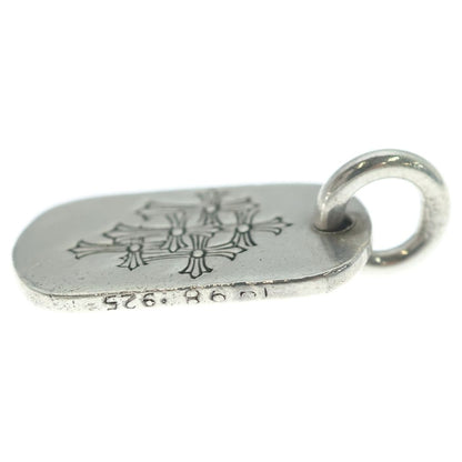 Chrome Hearts Raised Dogtag Dog Tag Charm Pendant Silver — view 3