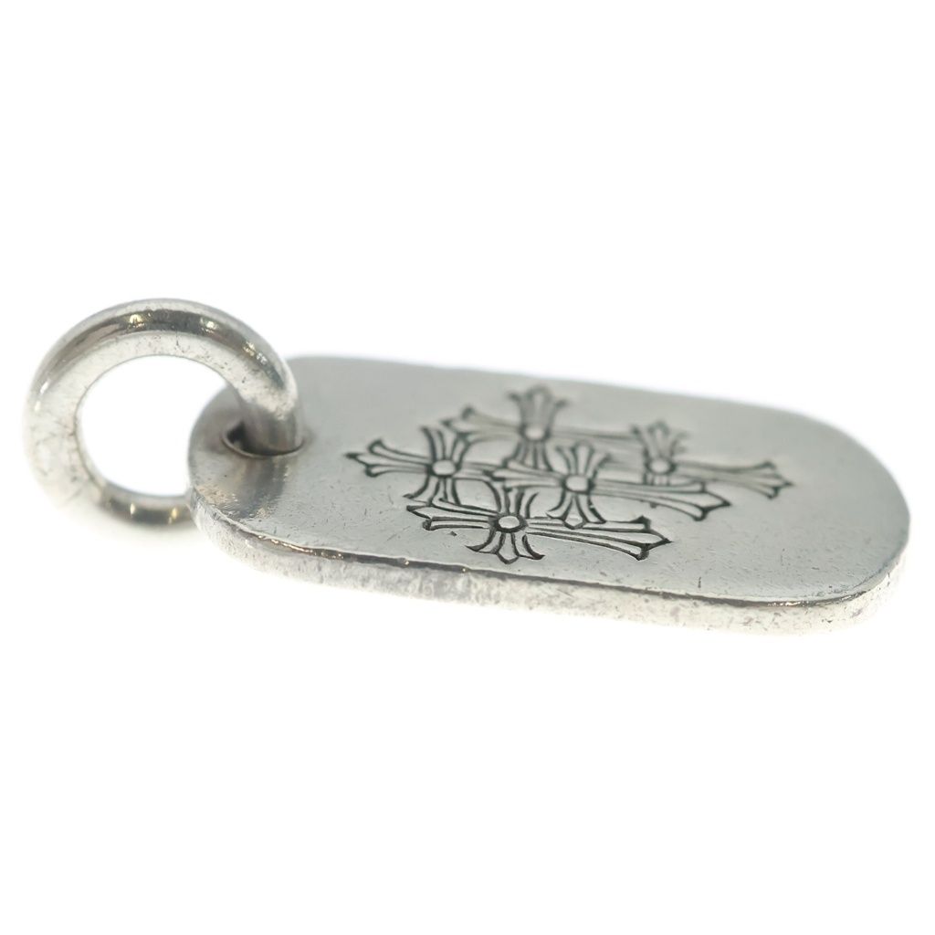 Chrome Hearts Raised Dogtag Dog Tag Charm Pendant Silver — view 4