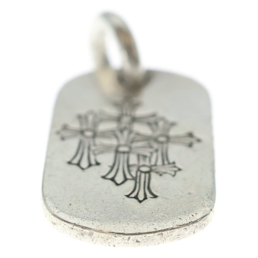 Chrome Hearts Raised Dogtag Dog Tag Charm Pendant Silver — view 5