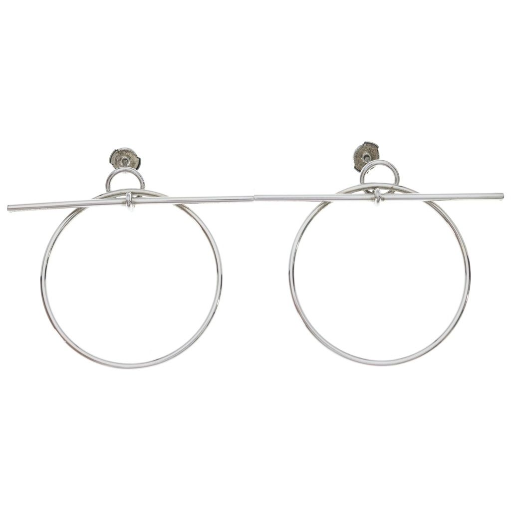 Hermes Echappee Earrings 925 Sterling Silver