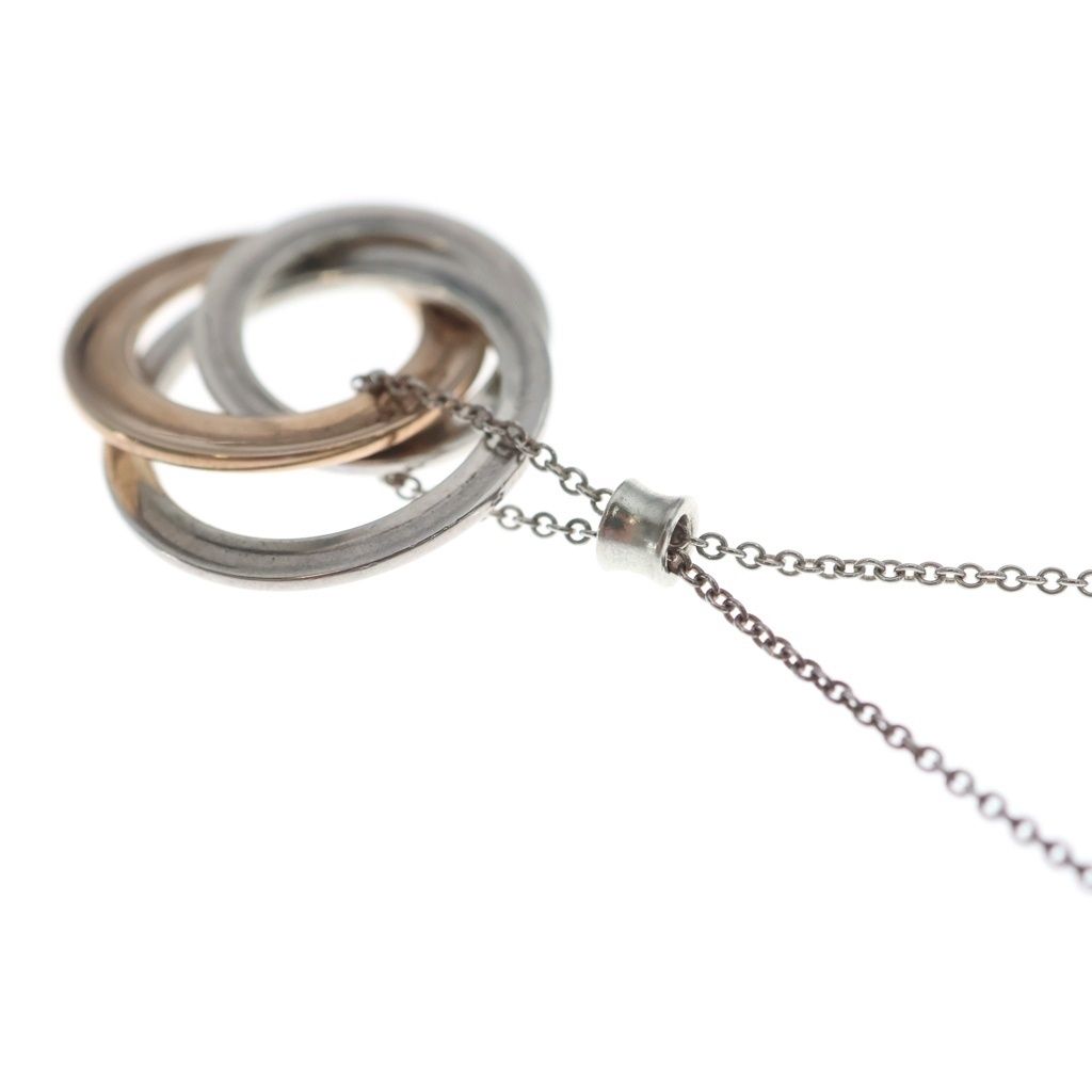 Tiffany & Co Interlocking Circle Pendant Chain Silver — view 5