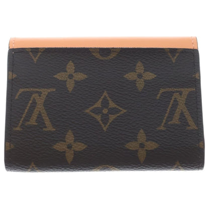 Louis Vuitton Monogram Porte Monnaie Rosalie Compact Wallet Brown Orange Leather — view 2
