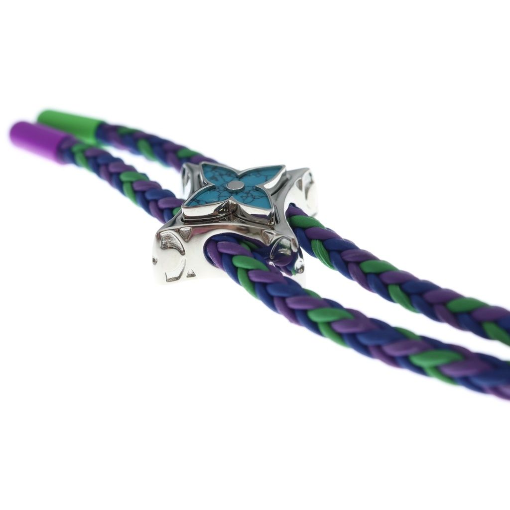 Louis Vuitton Collier Boro Monogram Big Party Necklace Loop Tie Neck Strap — view 6