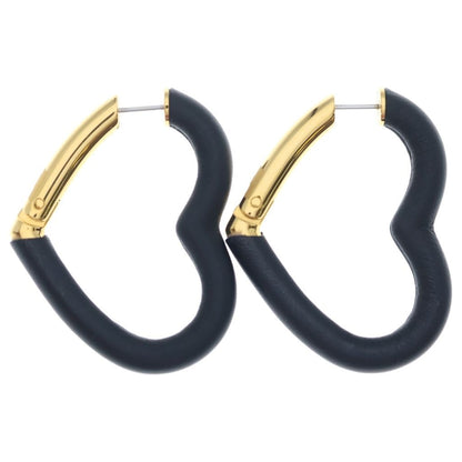 Hermes Eau Coeur du Faubourg Earrings Black Gold Swift — view 2