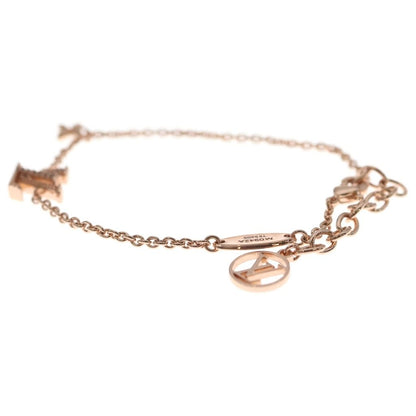 Louis Vuitton LV Iconic Logo Rhinestone Bracelet Pink Gold — view 4