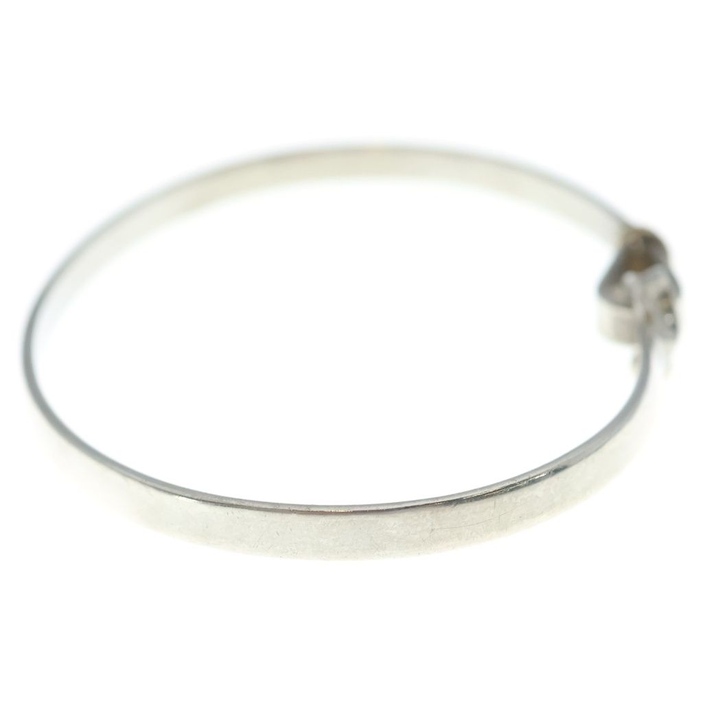 Tiffany & Co Hook and Eye Bangle 750 Yellow Gold Bracelet Silver — view 3