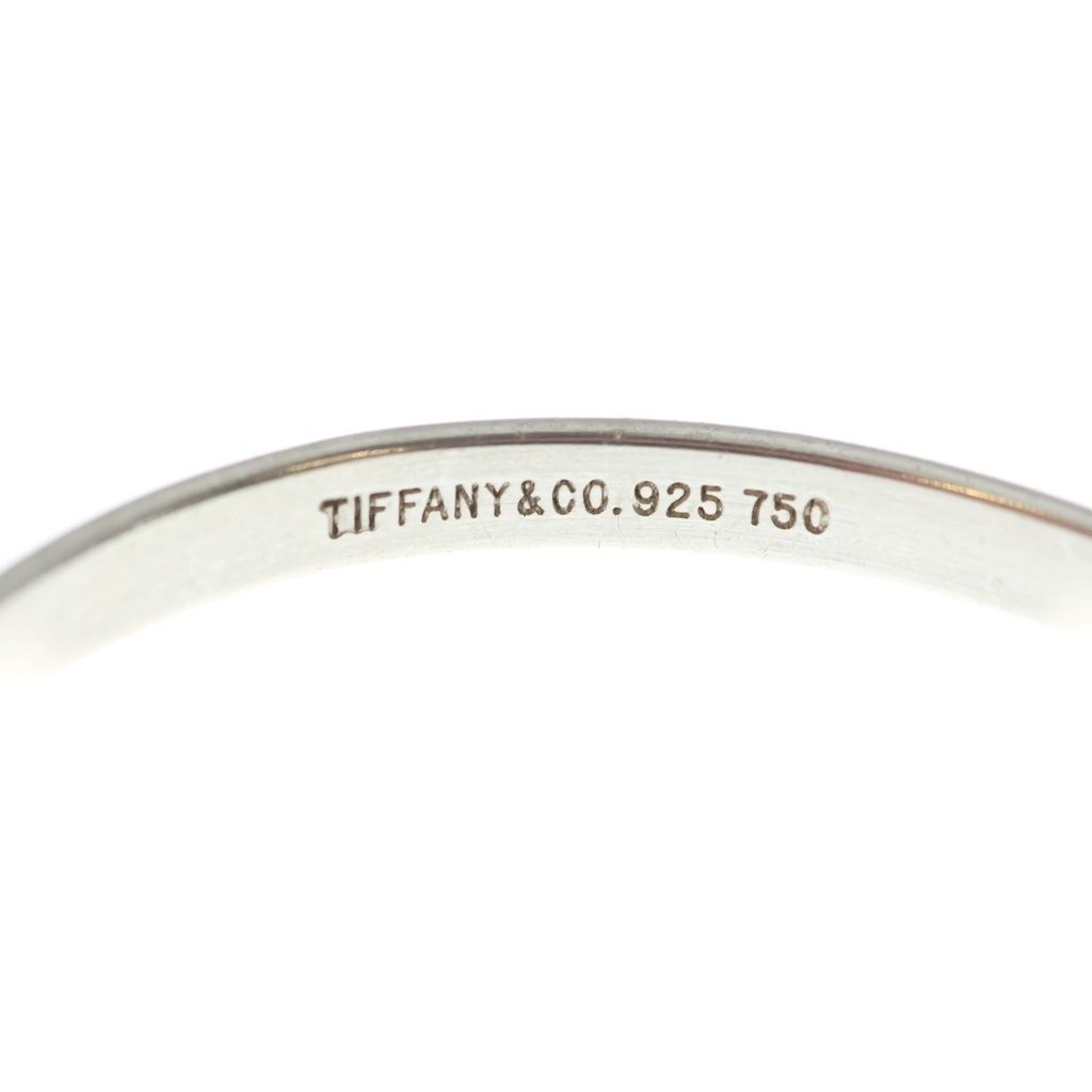 Tiffany & Co Hook and Eye Bangle 750 Yellow Gold Bracelet Silver — view 5