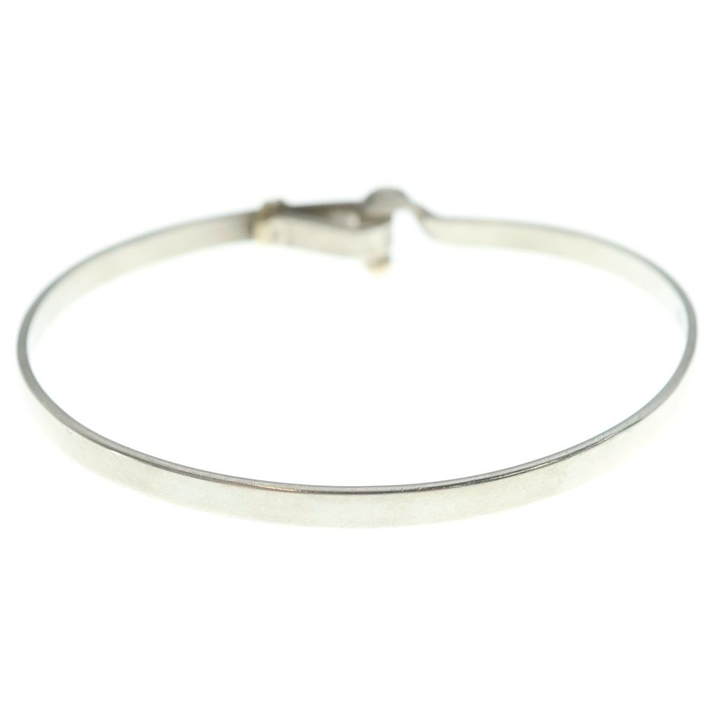 Tiffany & Co Hook and Eye Bangle 750 Yellow Gold Bracelet Silver — view 2