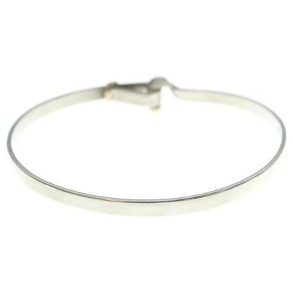 Tiffany & Co Hook and Eye Bangle 750 Yellow Gold Bracelet Silver — view 2