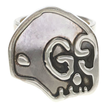 Gucci GG Ghost Skull Ring Silver