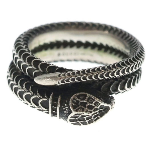 Gucci Garden Snake Ring Silver
