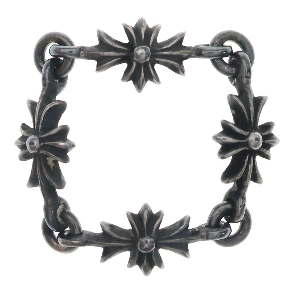 Chrome Hearts Tny CH Pls Tiny Ech Plus Ring Silver