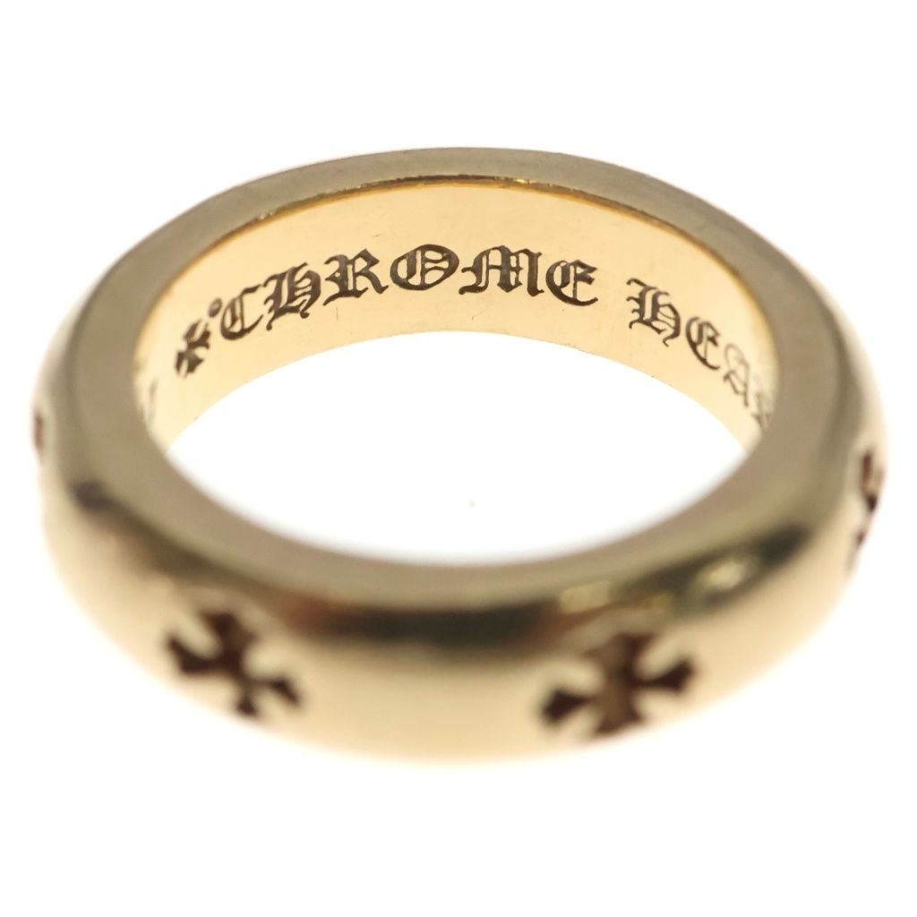Chrome Hearts Negative CH Plus Gold Ring — view 4