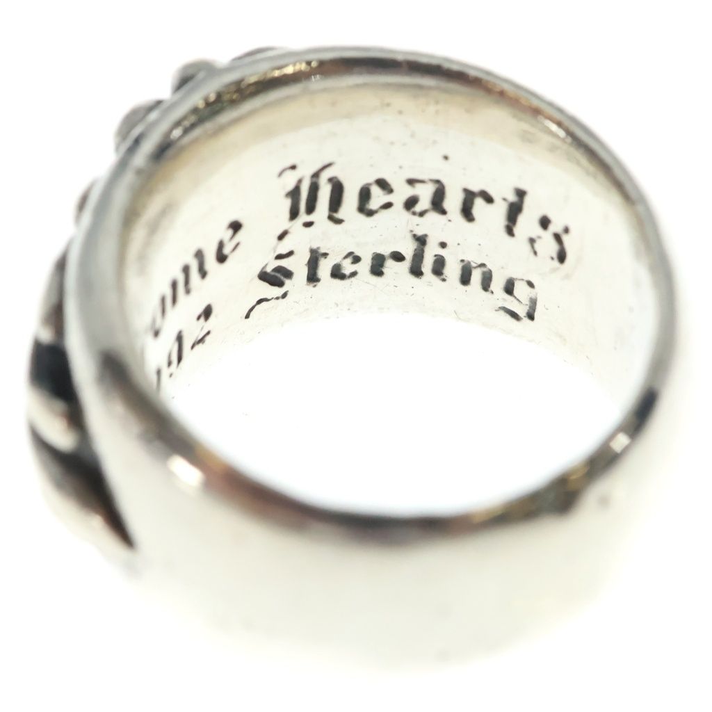 Chrome Hearts Flrl Floral Cross Accent Sapphire Ring Silver — view 5