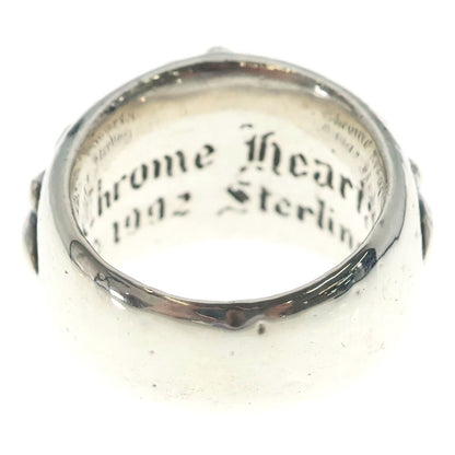 Chrome Hearts Flrl Floral Cross Accent Sapphire Ring Silver — view 2