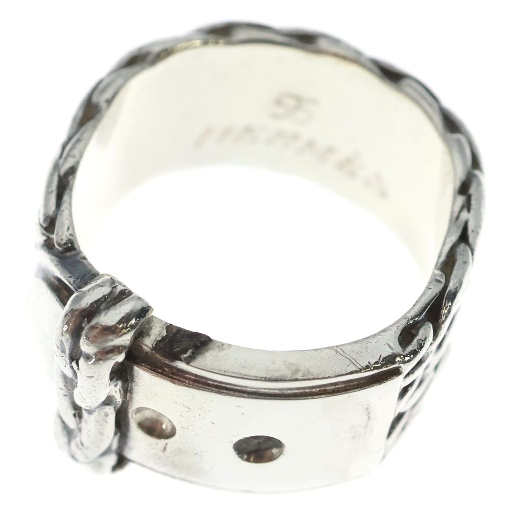 Hermes Diane 56 Belt Motif Ring Silver — view 5