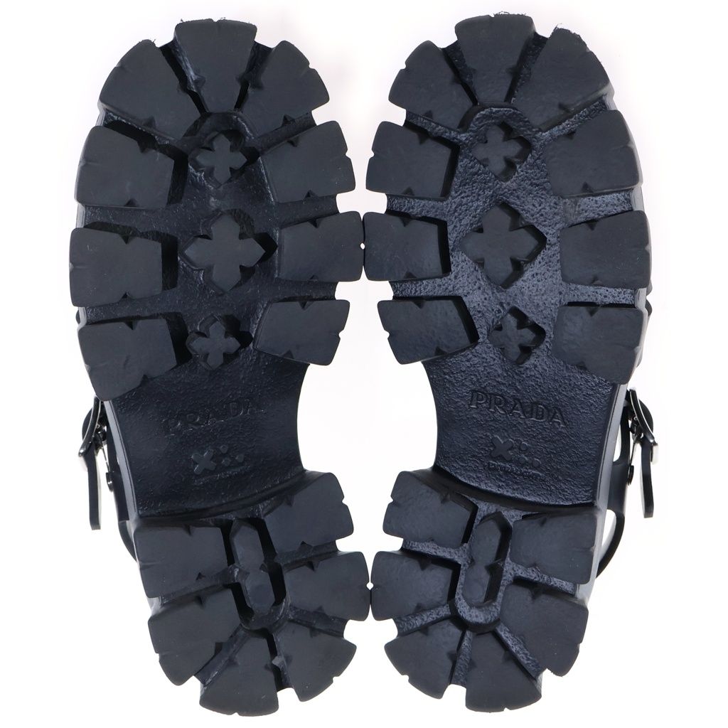 Prada Monolith Sandals Black — view 5