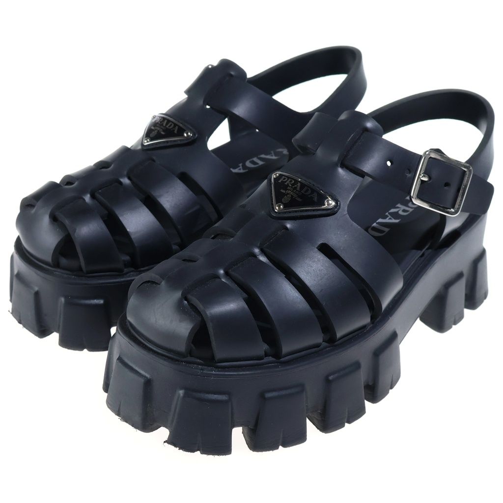 Prada Monolith Sandals Black