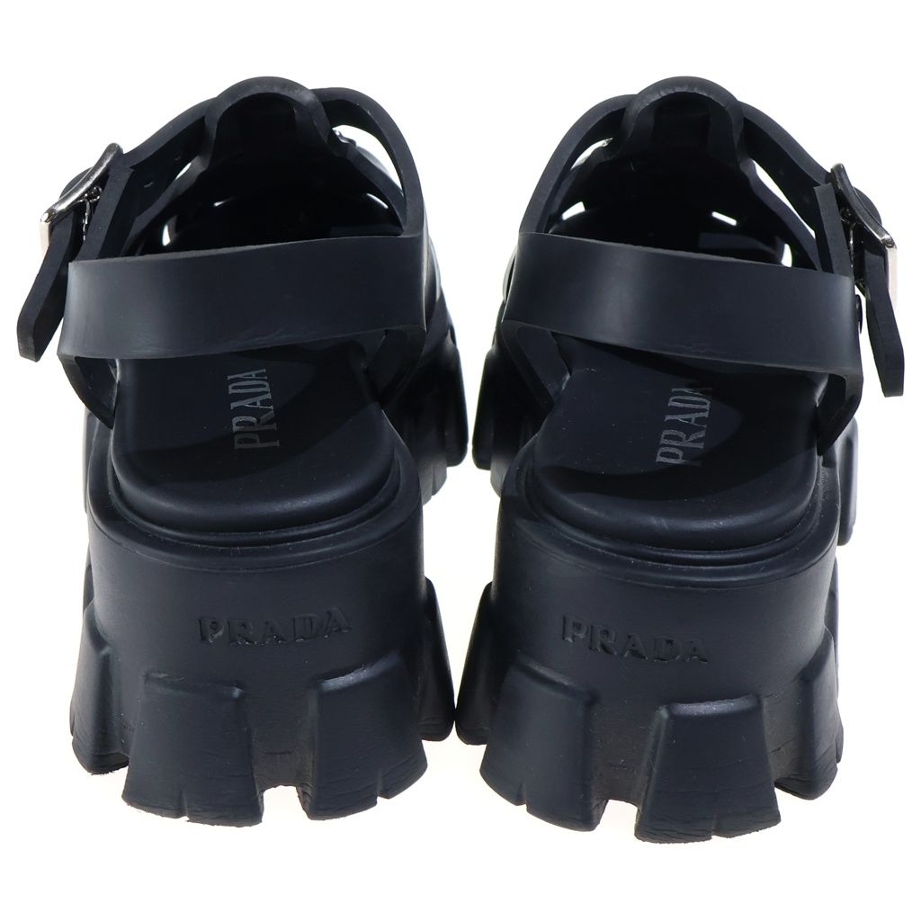 Prada Monolith Sandals Black — view 3