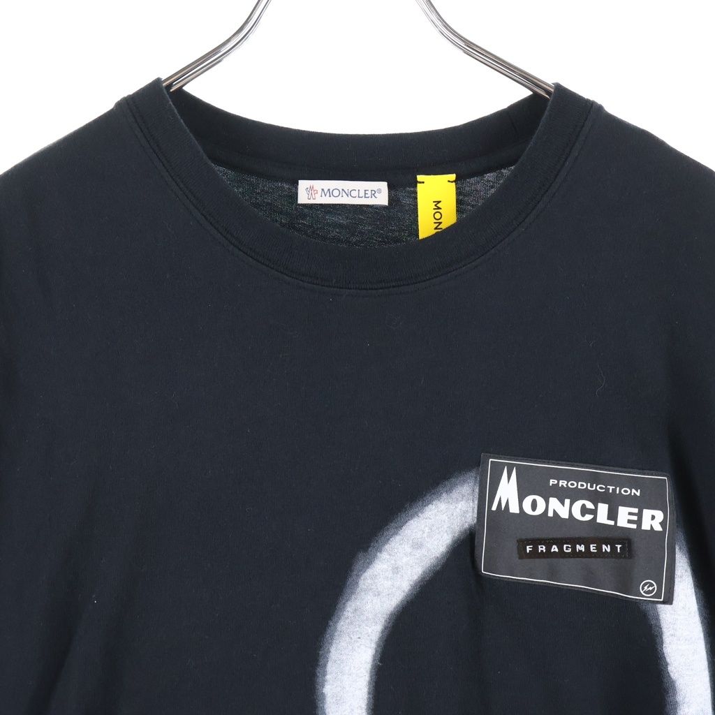 Moncler Genius Fragment Maglia T-Shirt Front Logo Print Short Sleeve Crew Neck — view 3
