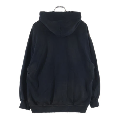 Balenciaga Logo Embroidery Hoodie Black — view 2