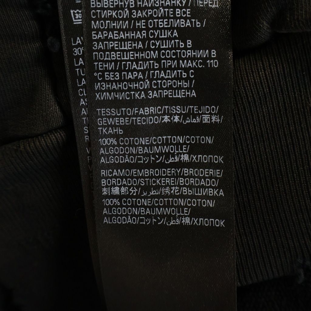Balenciaga Logo Embroidery Hoodie Black — view 7