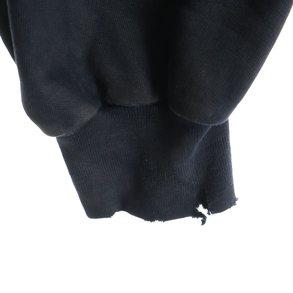 Balenciaga Logo Embroidery Hoodie Black — view 5