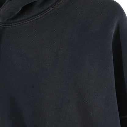 Balenciaga Logo Embroidery Hoodie Black — view 4