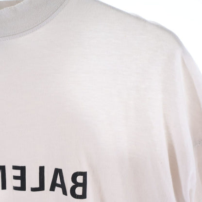 Balenciaga Mirror Logo Oversized T-Shirt Distressed Front Print Short Sleeve — view 4