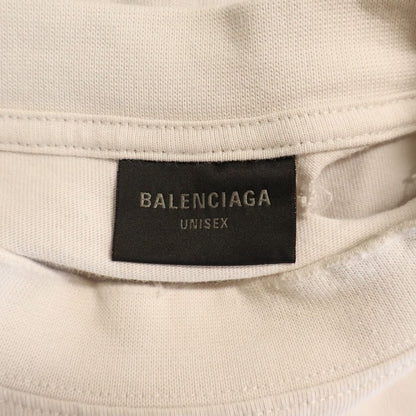 Balenciaga Mirror Logo Oversized T-Shirt Distressed Front Print Short Sleeve — view 6