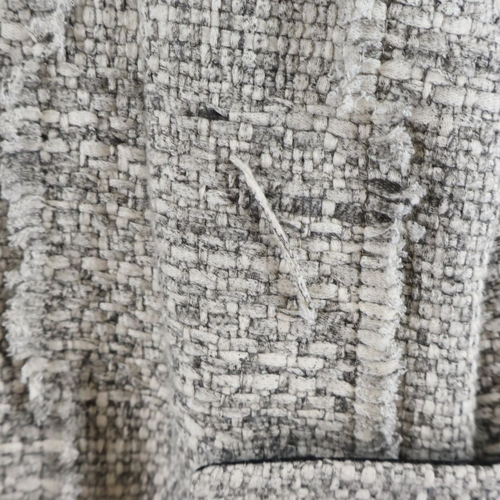 Louis Vuitton Dress Collarless Tweed Gray — view 5